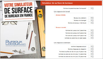 Bureaux-Locaux.com lance un simulateur de surface à destination des entreprises - D.R.