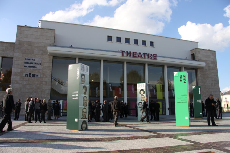 Vue extérieure du nouveau théâtre de Thionville