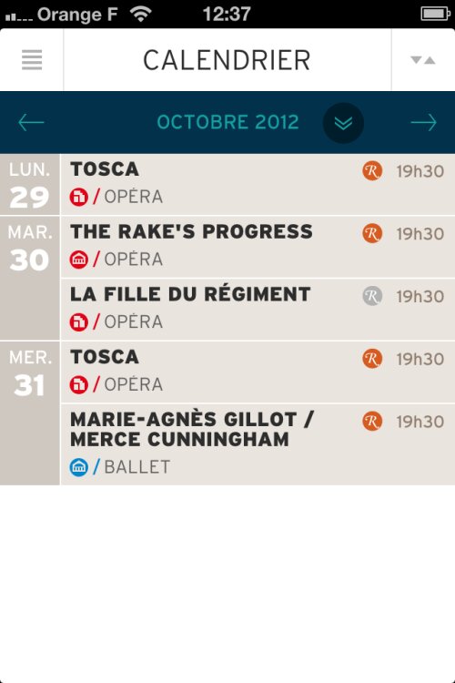 Opéra national de Paris 'Calendrier'