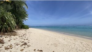 La plage de Puna’auia, sur l'île de Tahiti. - © C. Capitaine