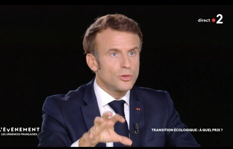 Emmanuel Macron président de la République sur France 2 - © News Tank.