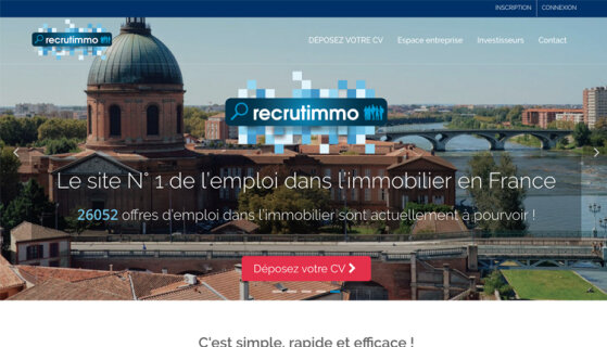 L’emploi immobilier se joue sur Recrutimmo - D.R.