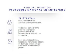 Protocole national en entreprise renforcé (octobre 2020) : le télétravail vivement recommandé - © D.R.