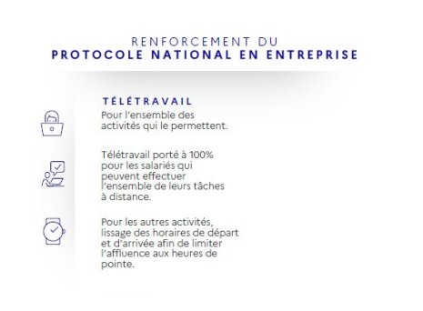 Protocole national en entreprise renforcé (octobre 2020) : le télétravail vivement recommandé - © D.R.