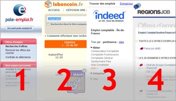 Le classement de sites emploi en France en août 2012 - D.R.