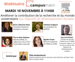 Un webinaire Campus Matin en partenariat avec Elsevier