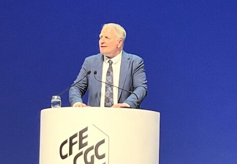 François Hommeril lors du 38e Congrès de la CFE-CGC à Tours - © DR.